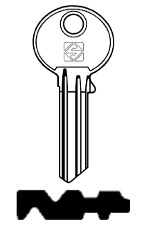 Afbeelding van Silca Cilindersleutel staal BRT3