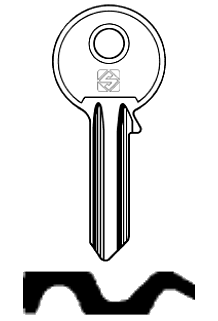 Afbeelding van Silca Cilindersleutel staal BS1