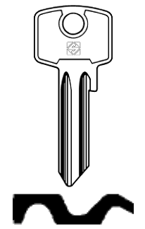 Afbeelding van Silca Cilindersleutel staal BS2