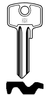 Afbeelding van Silca Cilindersleutel staal BS3