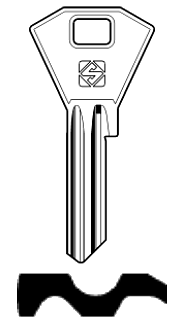 Afbeelding van Silca Cilindersleutel staal BS5