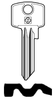 Afbeelding van Silca Cilindersleutel staal BS7