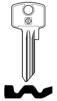 Afbeelding van Silca Cilindersleutel staal BS7R