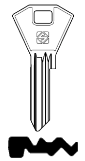 Afbeelding van Silca Cilindersleutel staal BS8