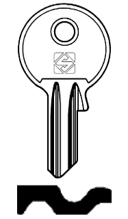 Afbeelding van Silca Cilindersleutel staal BSI1