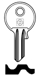 Afbeelding van Silca Cilindersleutel staal BSI1R