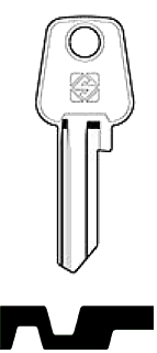 Afbeelding van Silca Cilindersleutel staal BZ1