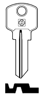 Afbeelding van Silca Cilindersleutel staal BZ2R