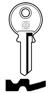 Afbeelding van Silca Cilindersleutel staal C303
