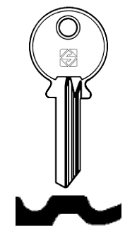 Afbeelding van Silca Cilindersleutel staal CA1