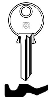 Afbeelding van Silca Cilindersleutel staal CA12