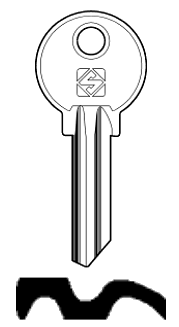 Afbeelding van Silca Cilindersleutel staal CA2R