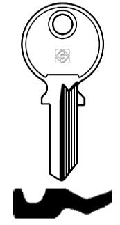 Afbeelding van Silca Cilindersleutel staal CA6