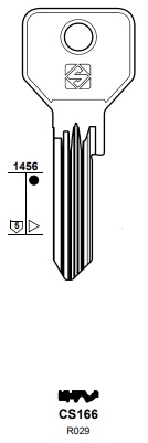 Afbeelding van Silca Cilindersleutel brass CS166