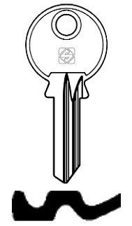 Afbeelding van Silca Cilindersleutel staal CA7