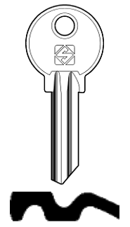 Afbeelding van Silca Cilindersleutel staal CA8