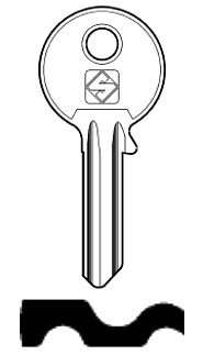 Afbeelding van Silca Cilindersleutel staal CC1