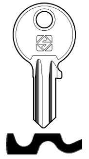 Afbeelding van Silca Cilindersleutel staal CC7R