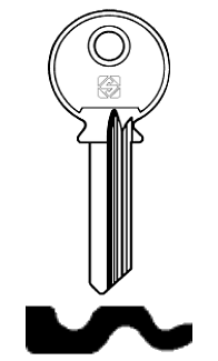 Afbeelding van Silca Cilindersleutel staal CEN4R