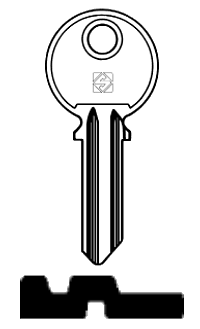 Afbeelding van Silca Cilindersleutel staal CF2R