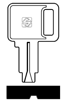 Afbeelding van Silca Cilindersleutel staal CHU5