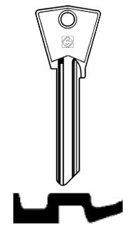 Afbeelding van Silca Cilindersleutel staal CIL2R