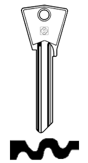Afbeelding van Silca Cilindersleutel staal CIL6