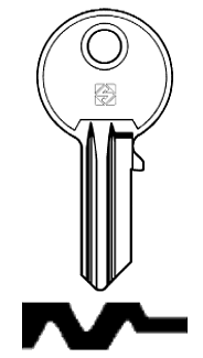 Afbeelding van Silca Cilindersleutel staal CK1