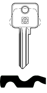 Afbeelding van Silca Cilindersleutel staal CLF1
