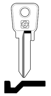 Afbeelding van Silca Cilindersleutel staal CLK1
