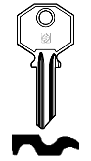 Afbeelding van Silca Cilindersleutel staal CLS1
