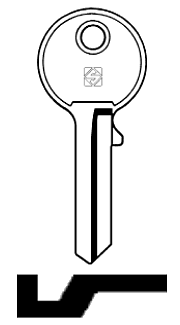 Afbeelding van Silca Cilindersleutel staal COL1