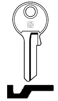 Afbeelding van Silca Cilindersleutel staal COL2
