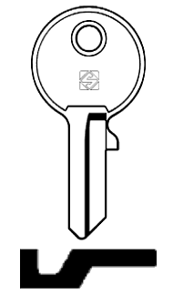 Afbeelding van Silca Cilindersleutel staal COL3