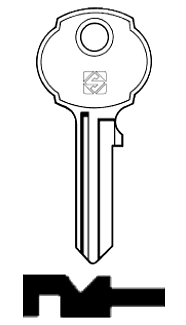 Afbeelding van Silca Cilindersleutel staal DCR2