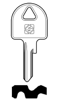 Afbeelding van Silca Cilindersleutel staal DD7