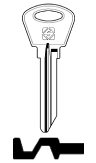 Afbeelding van Silca Cilindersleutel staal DMT1R