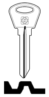 Afbeelding van Silca Cilindersleutel staal DMT2R