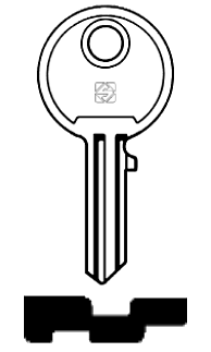 Afbeelding van Silca Cilindersleutel staal DW1