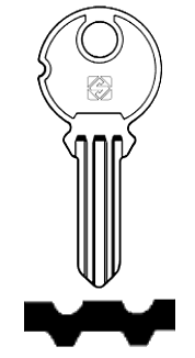 Afbeelding van Silca Cilindersleutel staal EA2