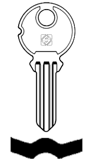 Afbeelding van Silca Cilindersleutel staal EA4