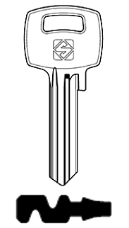 Afbeelding van Silca Cilindersleutel staal EL26