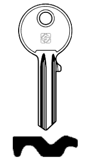 Afbeelding van Silca Cilindersleutel staal EL3