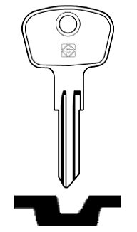 Afbeelding van Silca Cilindersleutel staal EL6