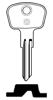 Afbeelding van Silca Cilindersleutel staal EL7R