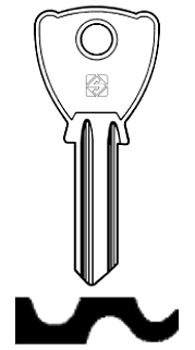 Afbeelding van Silca Cilindersleutel staal ES1