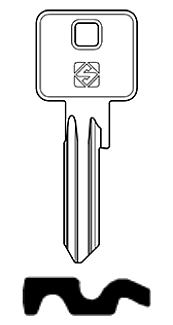 Afbeelding van Silca Cilindersleutel staal EUS3