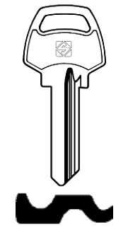 Afbeelding van Silca Cilindersleutel staal EZ2R