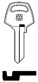 Afbeelding van Silca Cilindersleutel staal EZ7