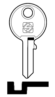 Afbeelding van Silca Cilindersleutel staal FAI3